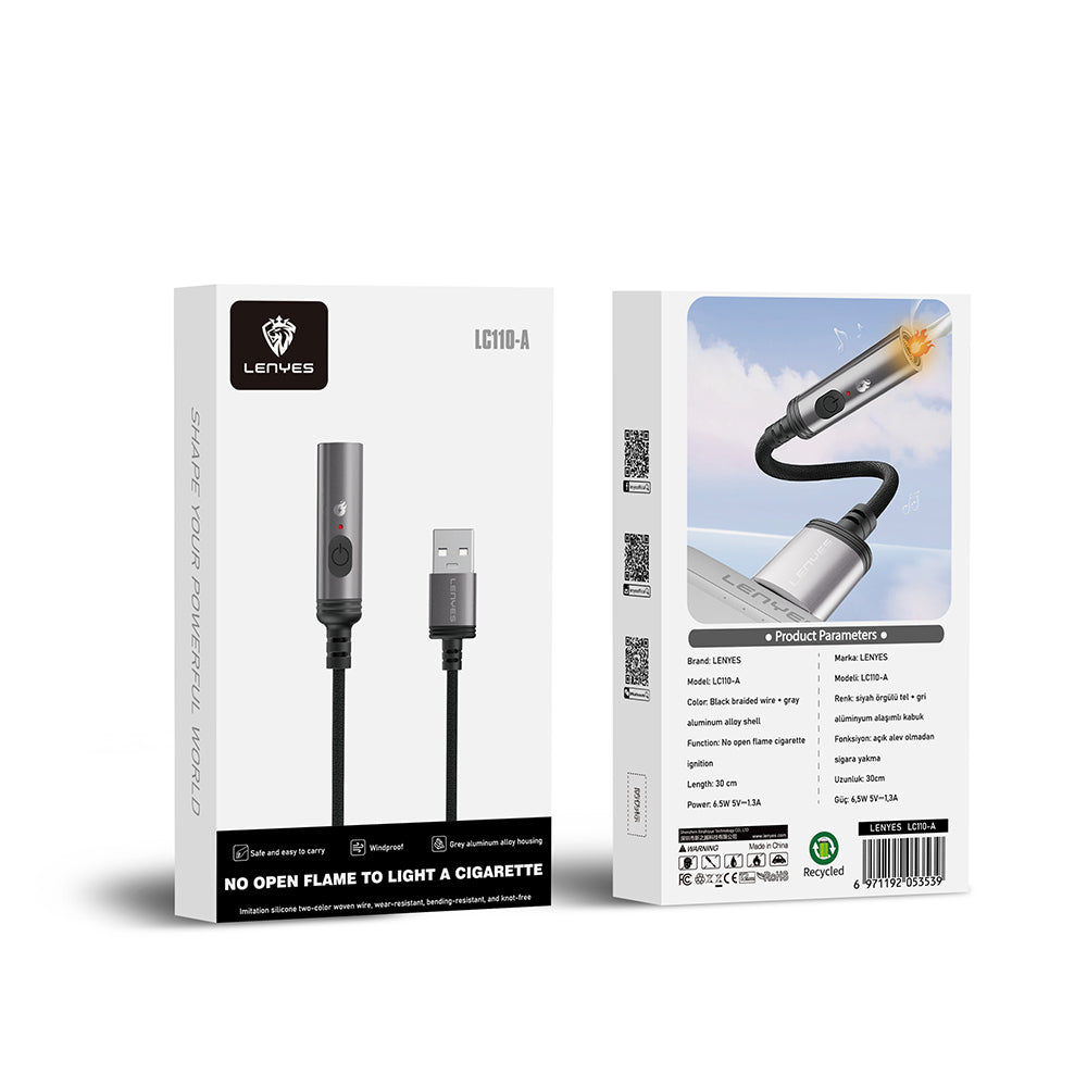 Lenyes LC110-TC Bükülme ve Aşınmaya Dayanıklı Örgü Tasarımlı Type-C Bağlantılı Çakmak Kablosu 30cm Lenyes LC110-TC Bükülme ve Aşınmaya Dayanıklı Örgü Tasarımlı Type-C Bağlantılı Çakmak Kablosu 30cm